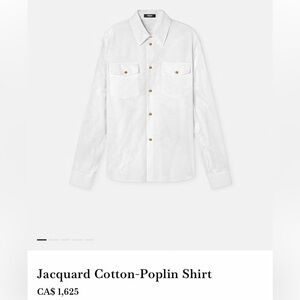 Versace Jacquard Cotton Shirt